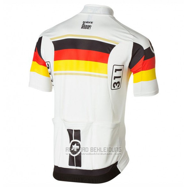 2017 Fahrradbekleidung Assos Champion Deutschland Trikot Kurzarm und Tragerhose - zum Schließen ins Bild klicken